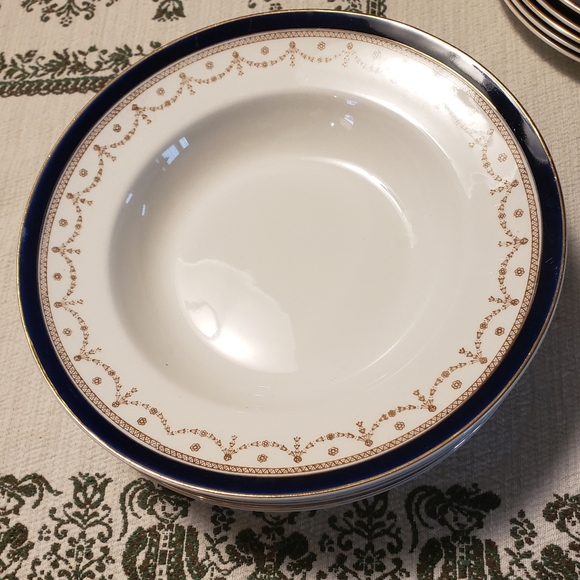 One Alfred Meakin Swag Bleu De Roi 9 3/4 " Bowl England Vintage - Picture 1 of 4